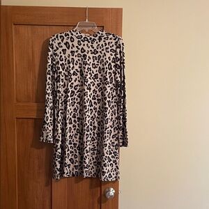 Maurices Long Sleeve Leopard Print Dress